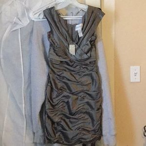 Short ruched cocktail dress